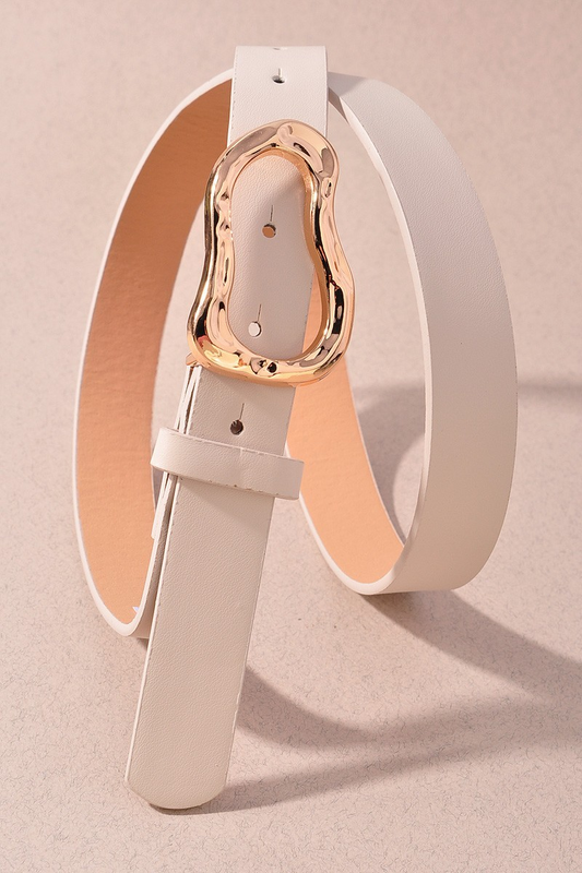 ORGANIC OVAL SHAPED BUCKLE BELT